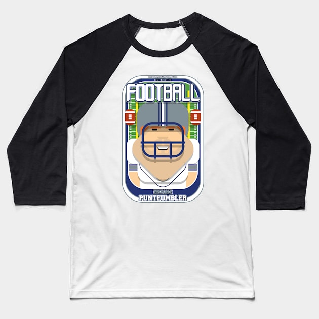 American Football White Silver Blue - Enzone Puntfumbler - Josh version Baseball T-Shirt by Boxedspapercrafts
